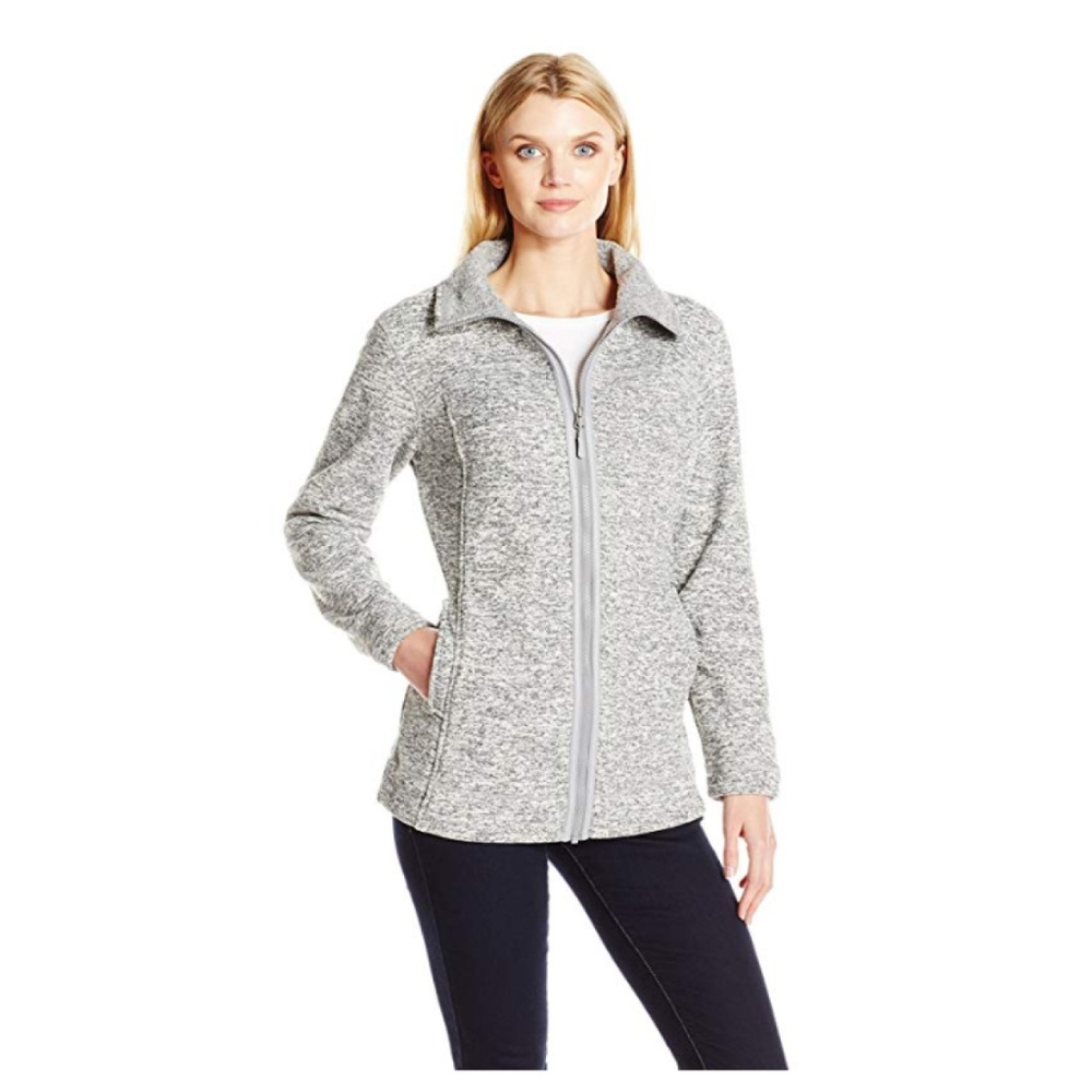 Women's White Sierra Adventure Fleece Long Jacket
